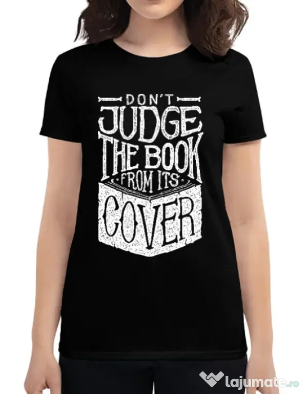 Tricou ADLER dama Book cover Negru