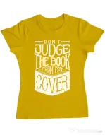 Tricou ADLER dama Book cover Galben