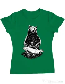 Tricou ADLER dama Bearware Verde mediu