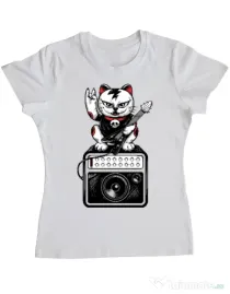 Tricou ADLER dama Lets rock Alb