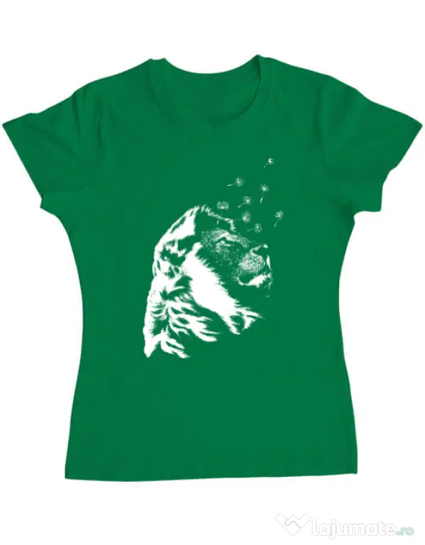 Tricou ADLER dama Dande lion Verde mediu