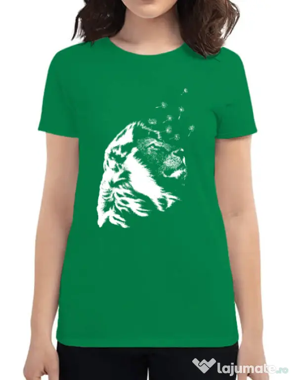 Tricou ADLER dama Dande lion Verde mediu