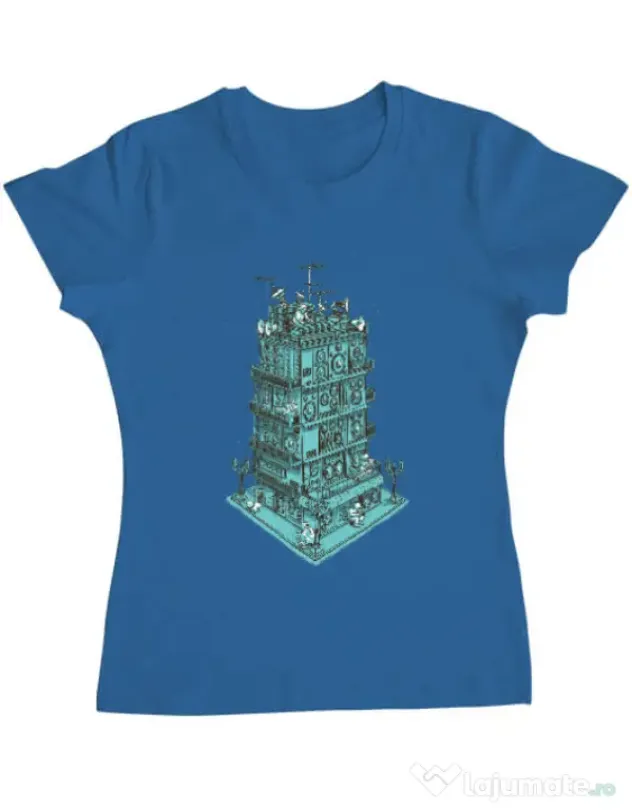 Tricou ADLER dama Sound zone Albastru azuriu