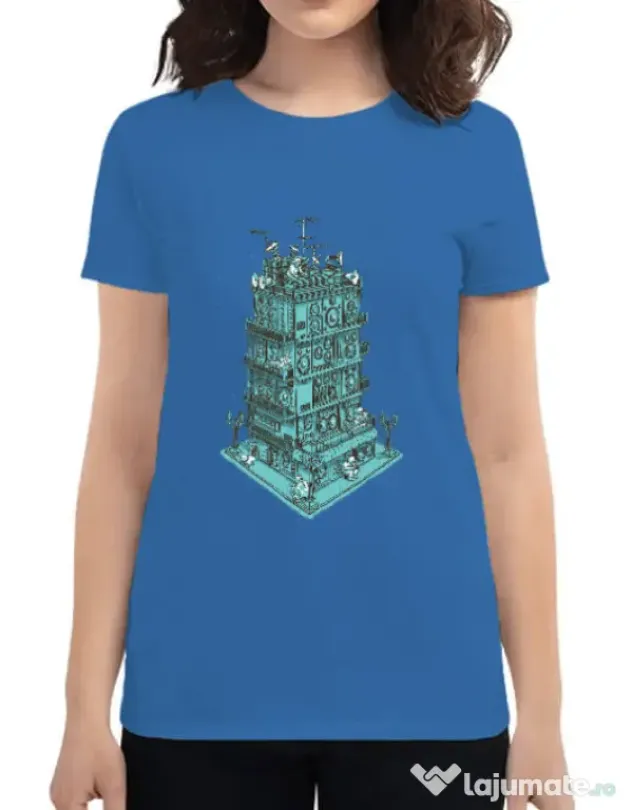 Tricou ADLER dama Sound zone Albastru azuriu