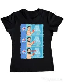 Tricou ADLER dama Funny wilson Negru