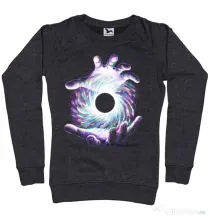 Bluza ADLER dama A hole in my hand Negru melanj