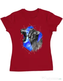 Tricou ADLER dama Electro tiger Rosu