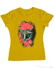Tricou ADLER dama Offspring Galben