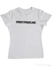 Tricou ADLER dama Prison break Alb