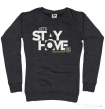 Bluza ADLER dama Stay home Negru melanj