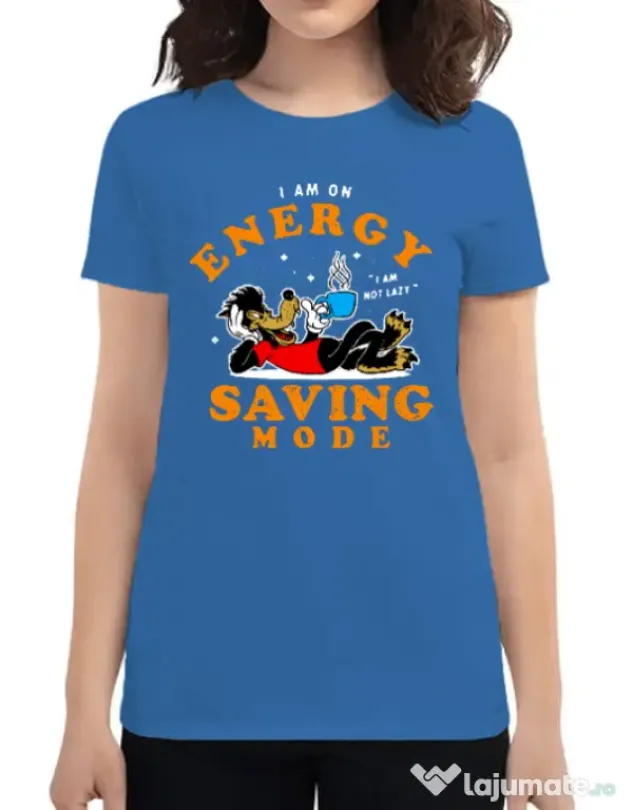 Tricou ADLER dama Energy saving mode Albastru azuriu