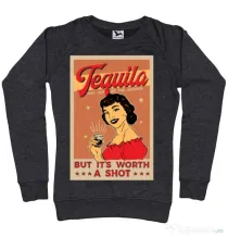 Bluza ADLER dama Worth a shot Negru melanj