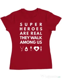 Tricou ADLER dama Medical heroes Rosu