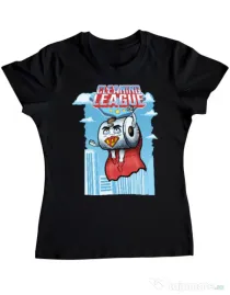 Tricou ADLER dama Cleaning league toilet paper Negru