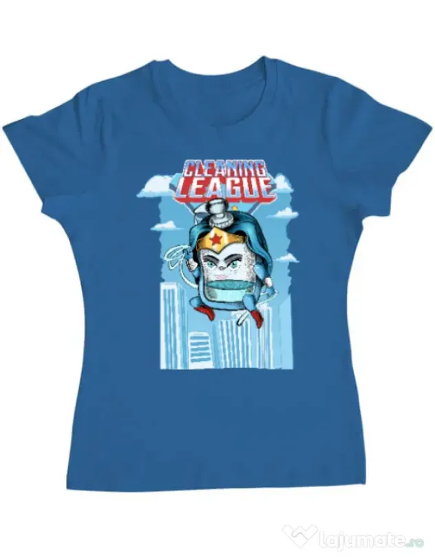 Tricou ADLER dama Cleaning league gel Albastru azuriu