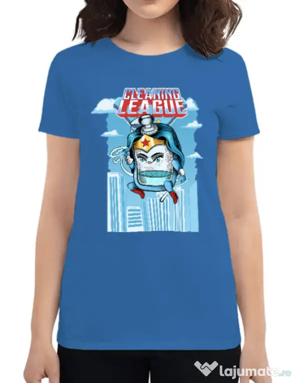 Tricou ADLER dama Cleaning league gel Albastru azuriu