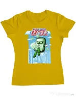 Tricou ADLER dama Cleaning league Soap Galben