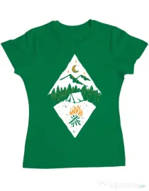 Tricou ADLER dama Beauty night Verde mediu