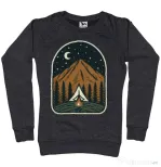 Bluza ADLER dama Camp mountain night Negru melanj