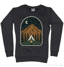 Bluza ADLER dama Camp mountain night Negru melanj