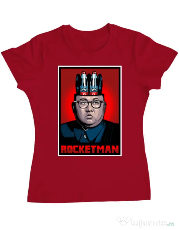 Tricou ADLER dama Rocketman Rosu
