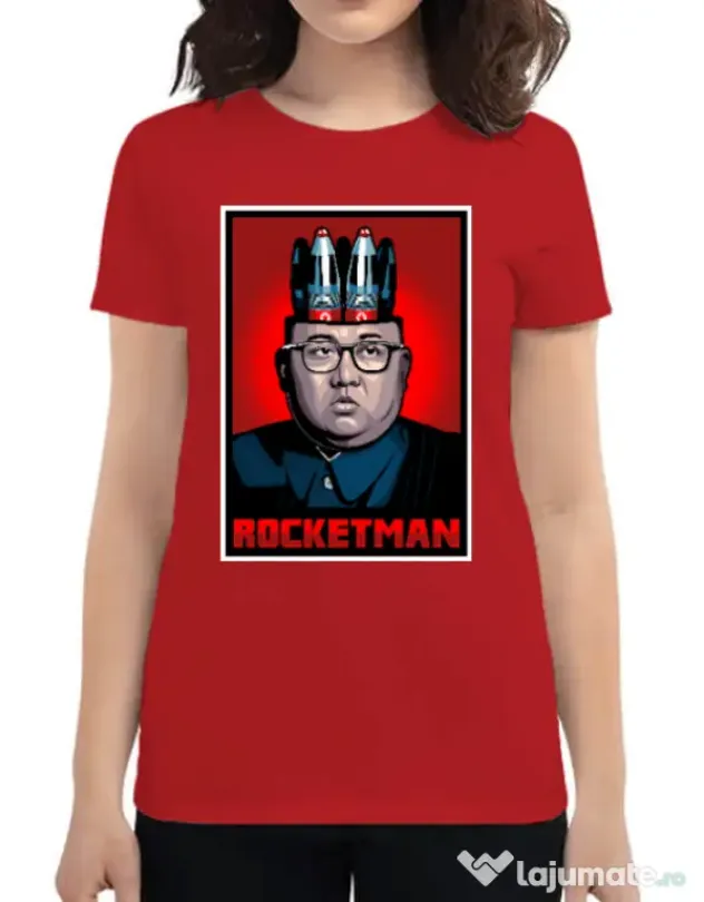 Tricou ADLER dama Rocketman Rosu