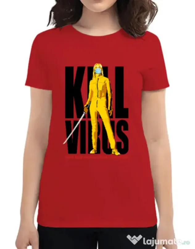Tricou ADLER dama Kill bill Rosu