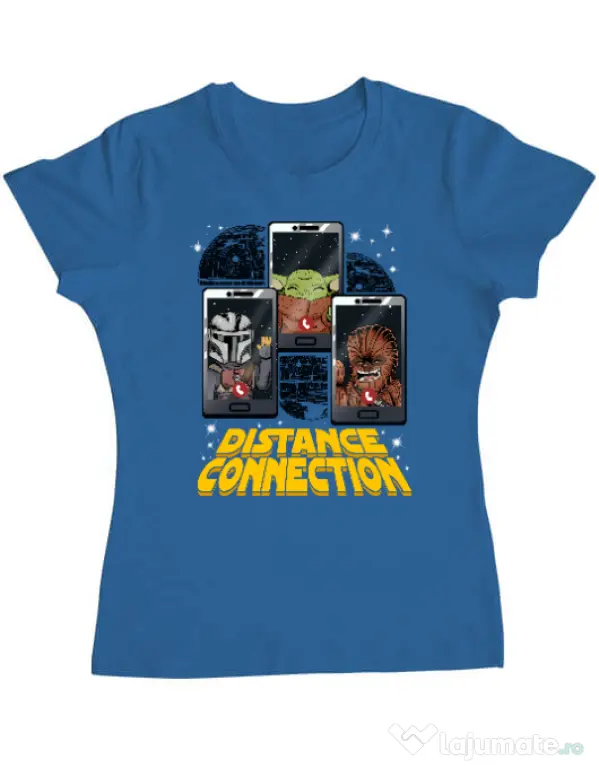Tricou ADLER dama Distance connection Albastru azuriu
