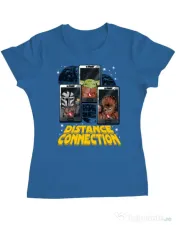 Tricou ADLER dama Distance connection Albastru azuriu