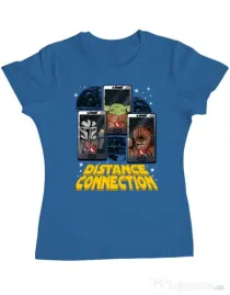 Tricou ADLER dama Distance connection Albastru azuriu