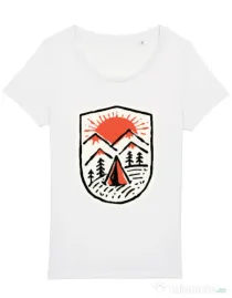 Tricou STANLEY STELLA dama Sunset camp Alb