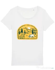 Tricou STANLEY STELLA dama River camp Alb