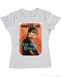 Tricou ADLER dama Fear is for others Alb
