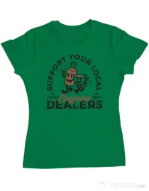 Tricou ADLER dama Coffee dealers Verde mediu