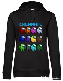Hoodie dama cu gluga Crewmate Negru