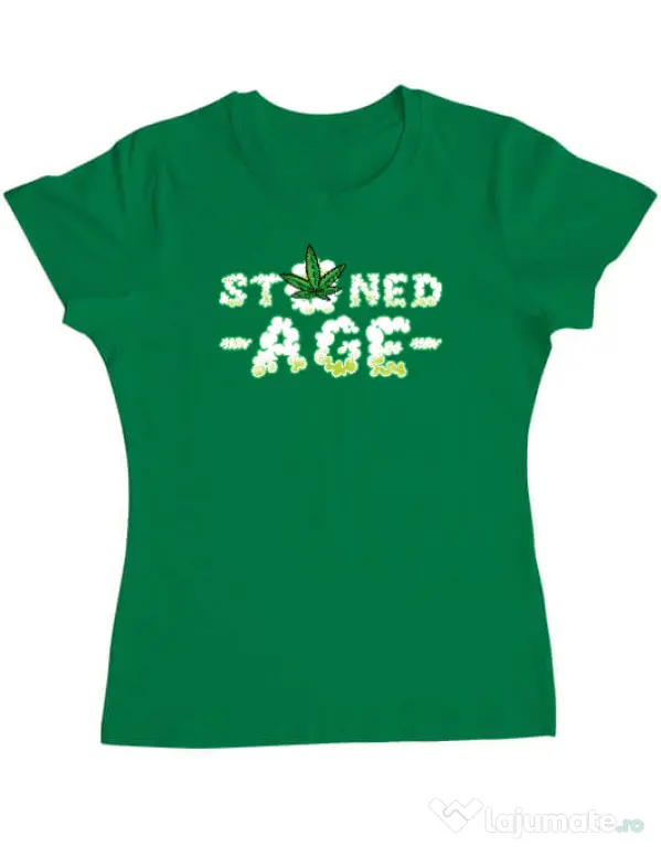 Tricou ADLER dama Stoned age Verde mediu