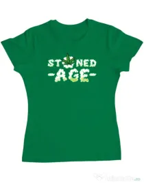Tricou ADLER dama Stoned age Verde mediu