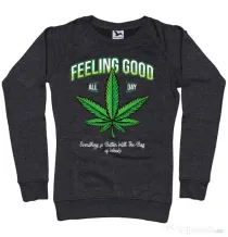 Bluza ADLER dama Good ganja Negru melanj