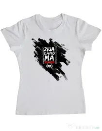 Tricou ADLER dama Tricou ZIUA CAND MA SCHIMB - Adi Morosanu Alb