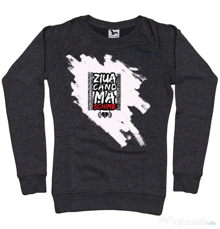 Bluza ADLER dama ZIUA CAND MA SCHIMB - Adi Morosanu Negru melanj