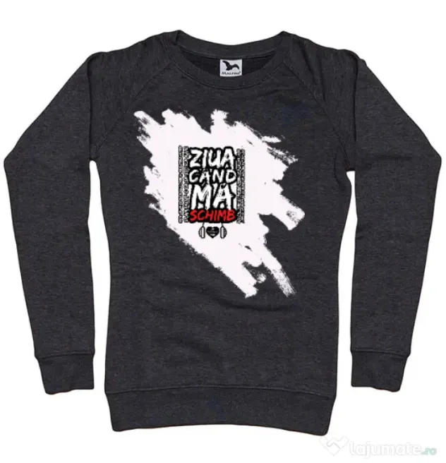 Bluza ADLER dama ZIUA CAND MA SCHIMB - Adi Morosanu Negru melanj
