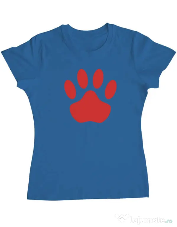 Tricou personalizat dama Custom design Albastru azuriu