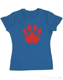 Tricou personalizat dama Custom design Albastru azuriu