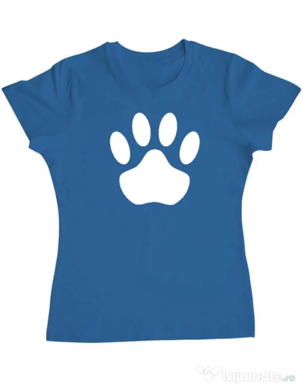 Tricou personalizat dama Custom design Albastru azuriu