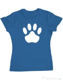 Tricou personalizat dama Custom design Albastru azuriu