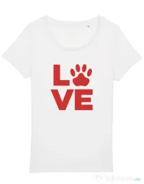 Tricou STANLEY STELLA dama Love Kola Kariola Rosu Alb