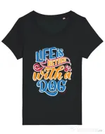 Tricou STANLEY STELLA dama Custom design Negru