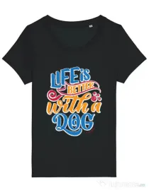 Tricou STANLEY STELLA dama Custom design Negru