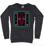 Bluza personalizata dama Childhood Pattern Negru melanj