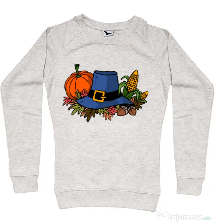 Bluza personalizata dama Thank Giving Migdala melanj